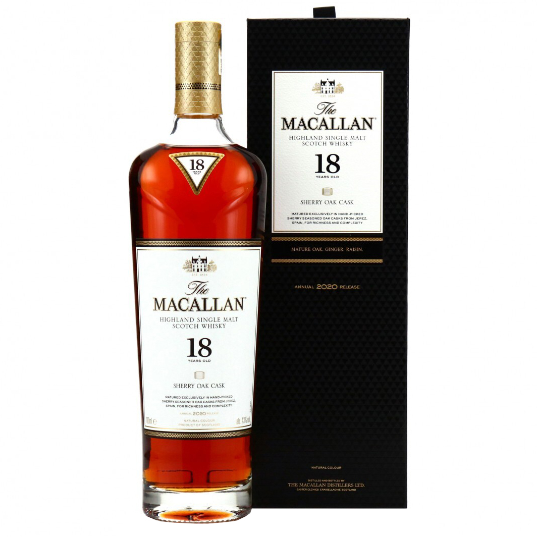 Spirits Whisky The Macallan 18 Year Old Sherry Oak 2020