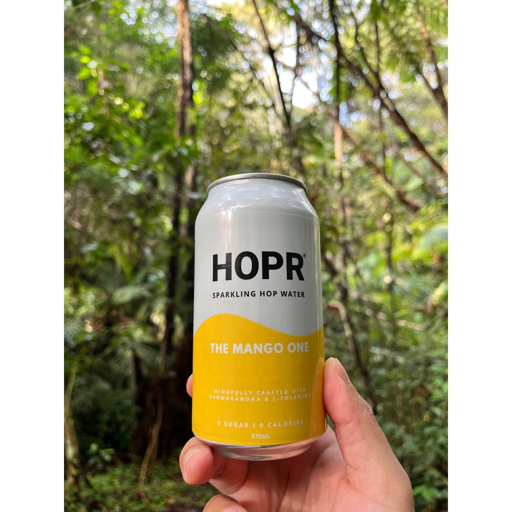 HOPR The Mango One Sparkling Hop Water Non Alcoholic 375mL 16pk