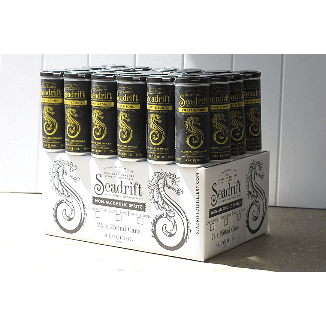 Seadrift Coast & Tonic Non-Alcoholic Spritz 24pk RTD 250ml