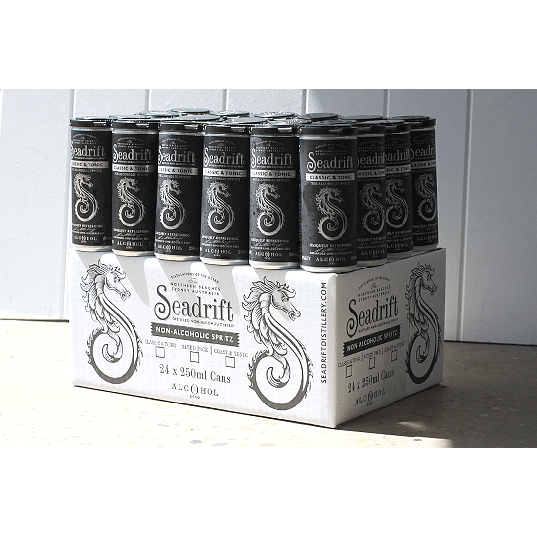 Seadrift Classic & Tonic Non-Alcoholic Spritz 24pk RTD 250ml