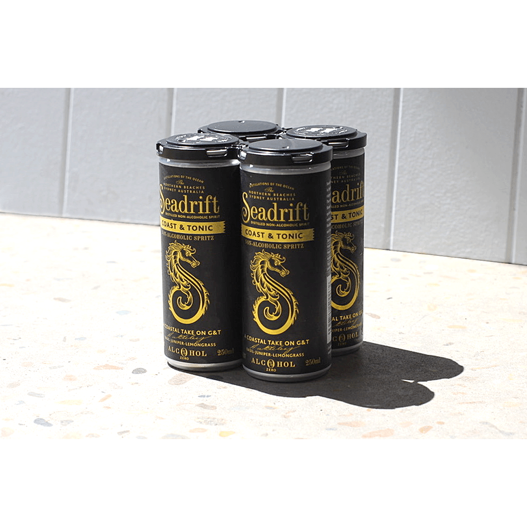Seadrift Coast & Tonic Non-Alcoholic Spritz 4pk 250ml