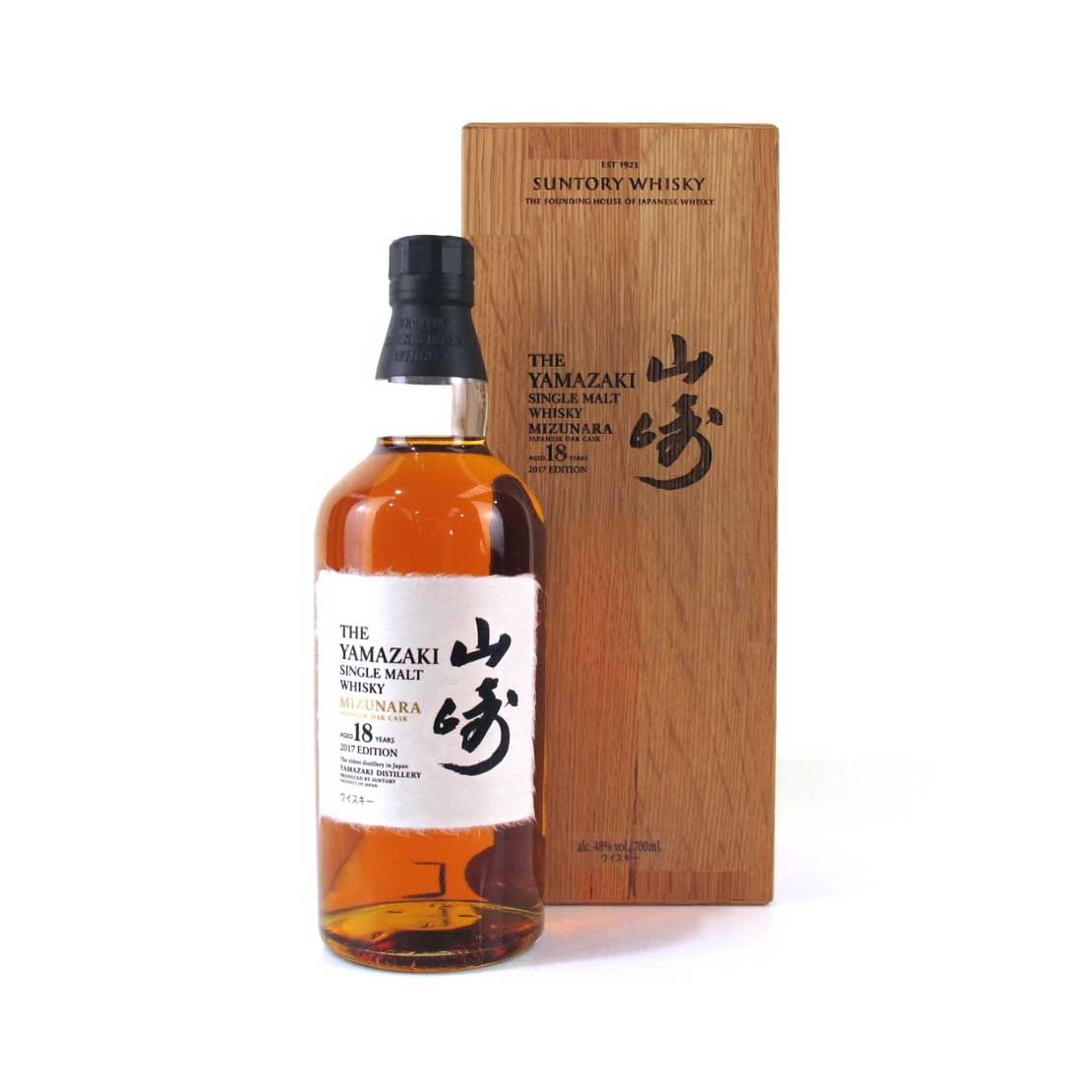 THE YAMAZAKI MIZUNARA CASK 2017 EDITION 18 YO 700 ml @ 48 % abv