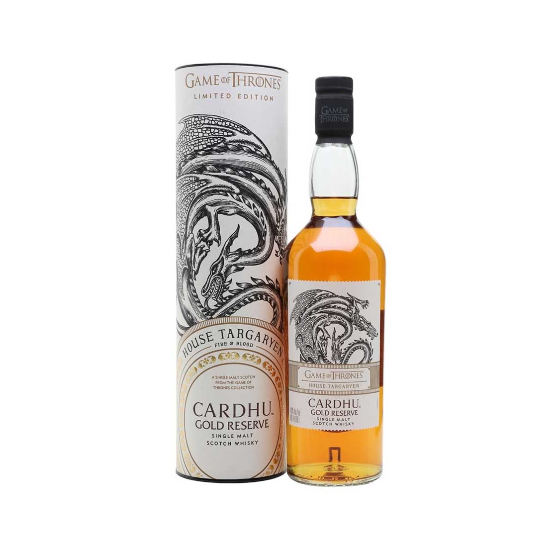 Game of Thrones House Targaryen – Cardhu Gold Reserve 700ml @ 40% abv