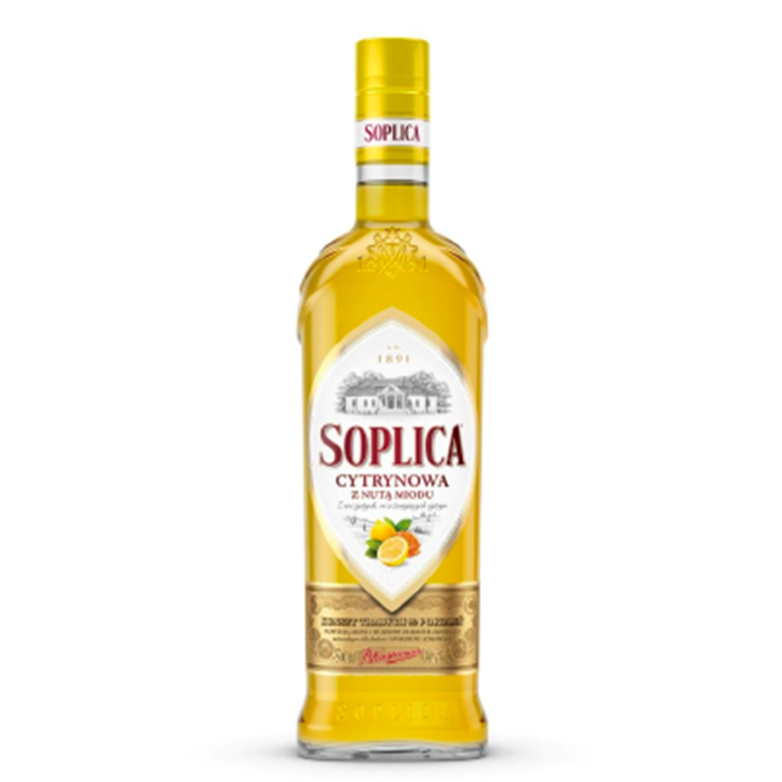 Soplica Lemon with a Hint of Honey Flavoured Vodka Liqueur 28% ABV 500ml
