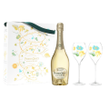 Perrier-Jouët Blanc de Blanc NV Champagne Gift Pack with 2 Glasses (750mL)