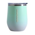ALCOHOLDER Stemless Vacuum Insulated Wine Tumbler - BEACH GLASS FADE