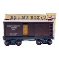 Jim Beam 100 Months Old Decanter Jersey and Western Railway Brown Box Car 750mL -  SEALED WITH BOX & PAPERS