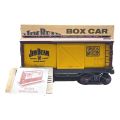 Jim Beam 100 Months Old Decanter Jersey and Western Railway Yellow Box Car 750mL -  SEALED WITH BOX & PAPERS