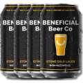 Beneficial Beer Stone Cold Lager Alc-Free 375ml ***BBD 07/26***