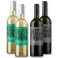 Señorío De La Tautila Alcohol Free Wine Bundle: Red & White (12 Bottles)