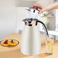 SOGA 1.8L Stainless Steel Water Bottle Insulated Vacuum Flask Coffee Jug Thermal White