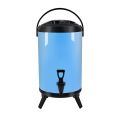 SOGA 10L Stainless Steel Insulated Milk Tea Barrel Hot and Cold Beverage Dispenser Container with Faucet Blue