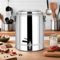 SOGA 12L Stainless Steel Insulated Stock Pot Dispenser Hot & Cold Beverage Container With Tap