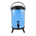 SOGA 16L Stainless Steel Insulated Milk Tea Barrel Hot and Cold Beverage Dispenser Container with Faucet Blue
