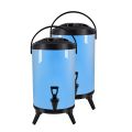SOGA 2X 14L Stainless Steel Insulated Milk Tea Barrel Hot and Cold Beverage Dispenser Container with Faucet Blue
