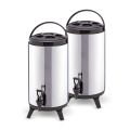 SOGA 2X 12L Portable Insulated Cold/Heat Coffee Tea Beer Barrel Brew Pot With Dispenser