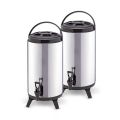 SOGA 2X 10L Portable Insulated Cold/Heat Coffee Tea Beer Barrel Brew Pot With Dispenser