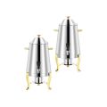 SOGA 2X Stainless Steel Dispenser Beverage Juicer Commercial Buffet Drink Container Jug with Side Handles