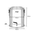 SOGA 2X 40L Stainless Steel Insulated Stock Pot Hot & Cold Beverage Container