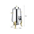 SOGA 2X Stainless Steel Dispenser Beverage Juicer Commercial Buffet Drink Container Jug with Side Handles