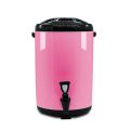 SOGA 2X 16L Stainless Steel Insulated Milk Tea Barrel Hot and Cold Beverage Dispenser Container with Faucet Pink