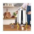 SOGA 2X Stainless Steel Dispenser Beverage Juicer Commercial Buffet Drink Container Jug with Side Handles