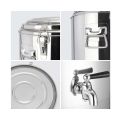 SOGA 40L Stainless Steel Insulated Stock Pot Dispenser Hot & Cold Beverage Container With Tap