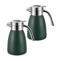 SOGA 2X 1.8L Stainless Steel Water Bottle Insulated Vacuum Flask Coffee Jug Thermal Green
