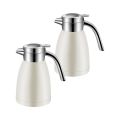 SOGA 2X  1.2L Stainless Steel Water Bottle Insulated Vacuum Flask Coffee Jug Thermal White