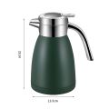 SOGA 2X 1.2L Stainless Steel Water Bottle Insulated Vacuum Flask Coffee Jug Thermal Green