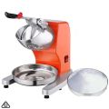 SOGA Ice Shaver Electric Stainless Steel Ice Crusher Slicer Machine Commercial Orange