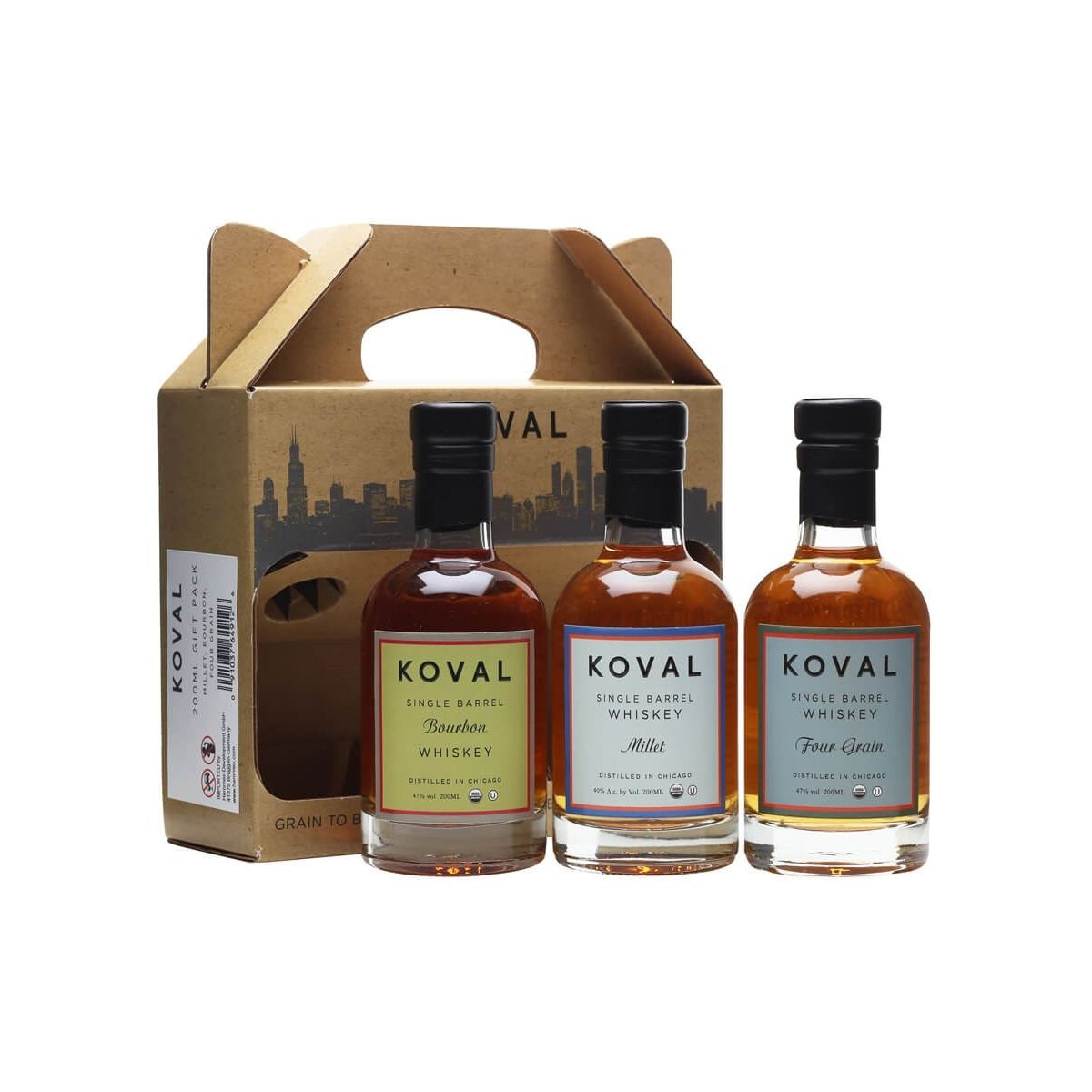 Koval Whisky Gift Box 3 Pack 200ml