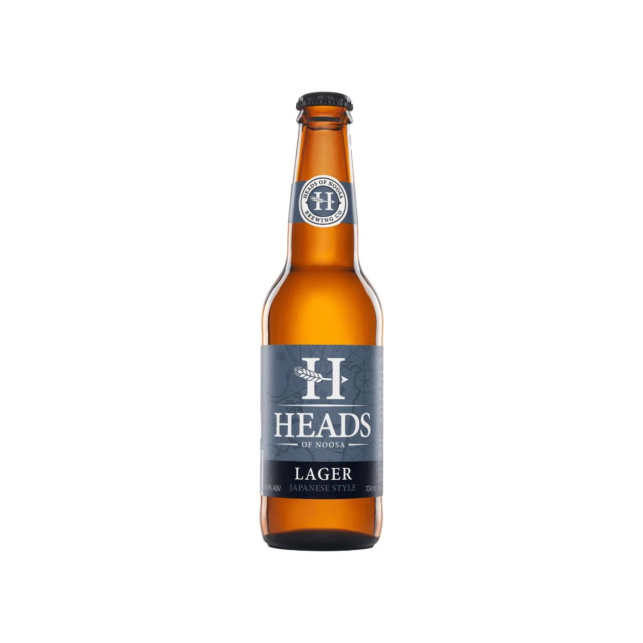 Heads Of Noosa Brewing Japanese Style Lager Carton 24 x 330ml bottles