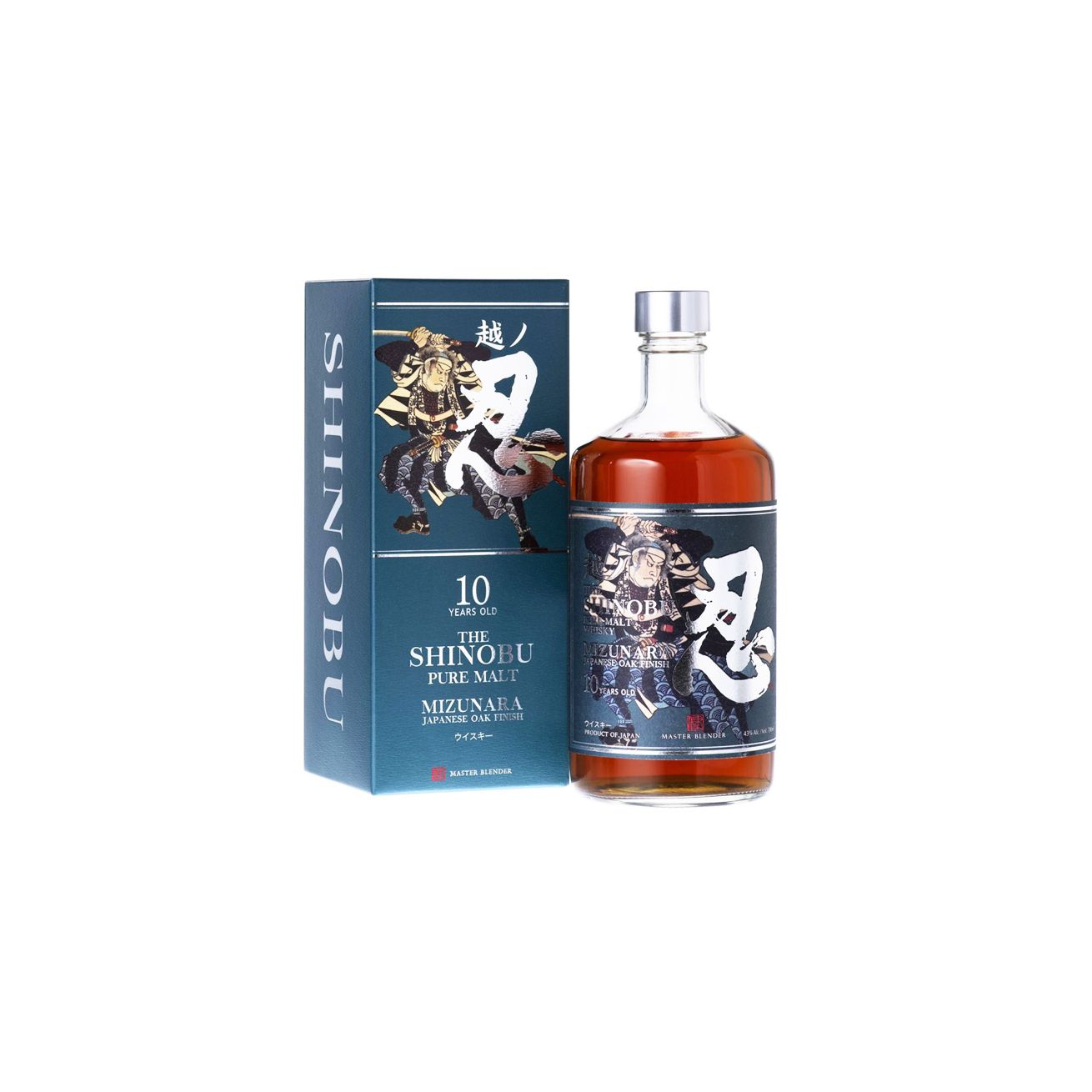 The Shinobu 10 Years Old Pure Malt Japanese Whisky Mizunara Oak Finish 700mL