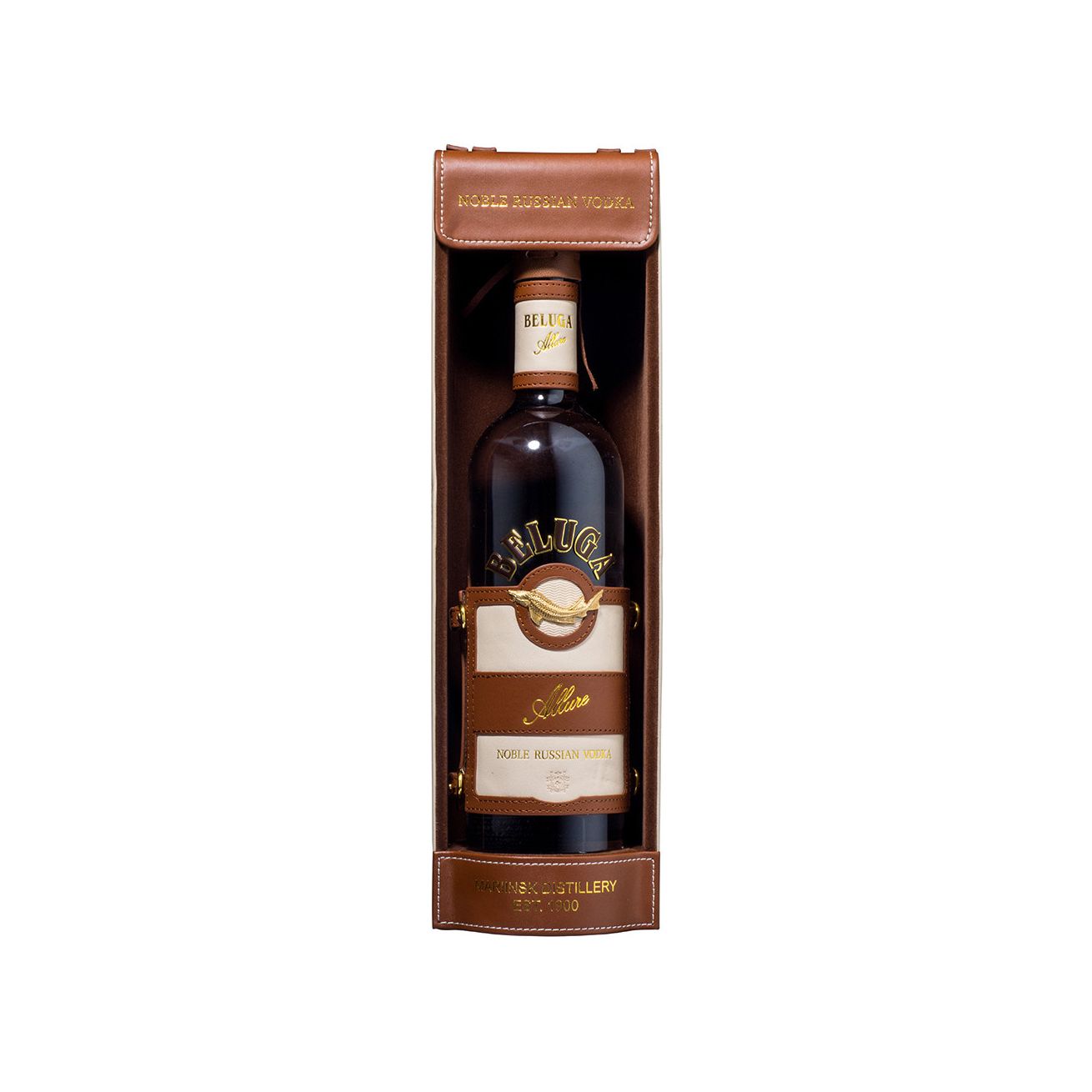 Beluga Vodka Allure Leather Bottle 700ml @ 40 % abv