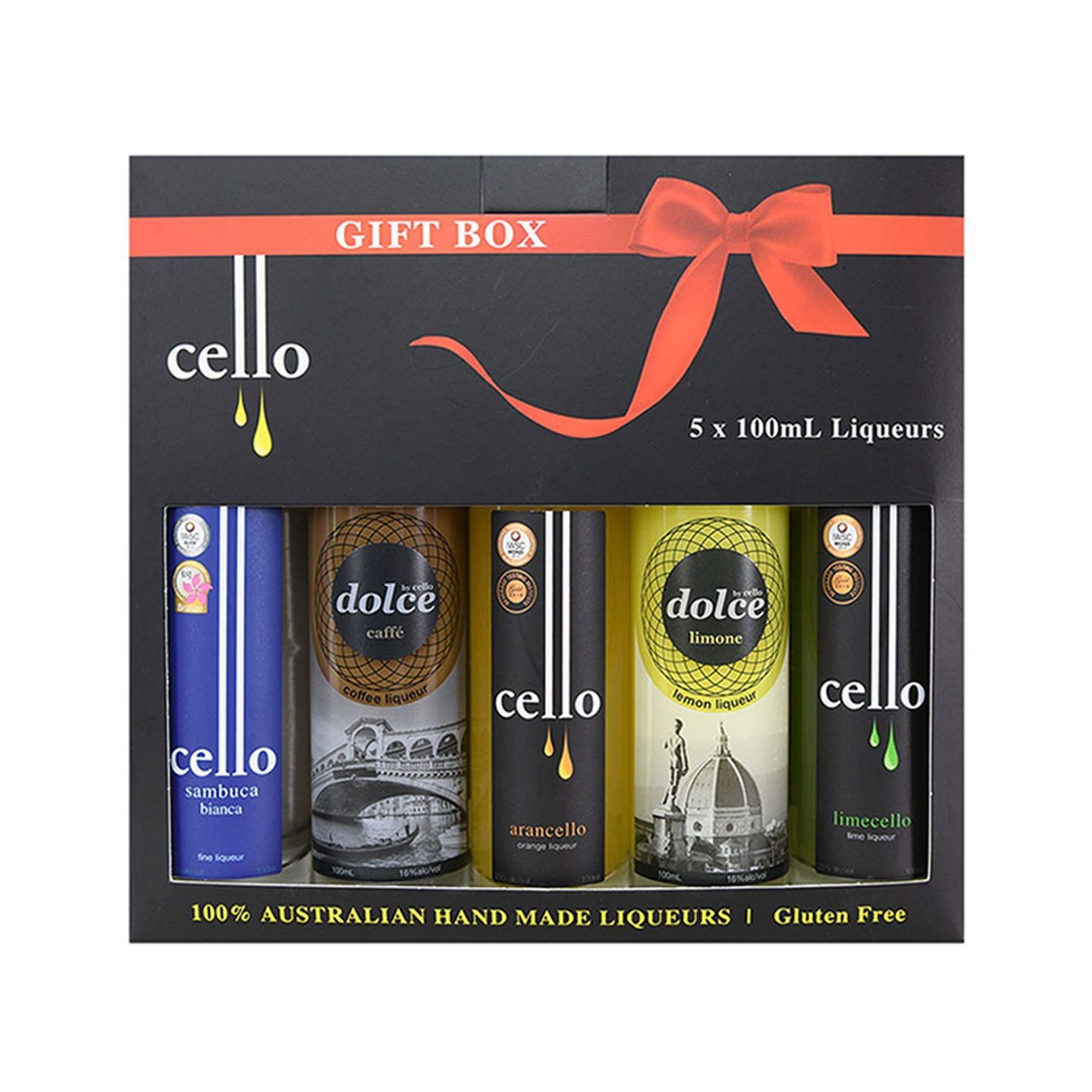 Cello Liqueur Decadent Gift Box 5 Pack 100ml