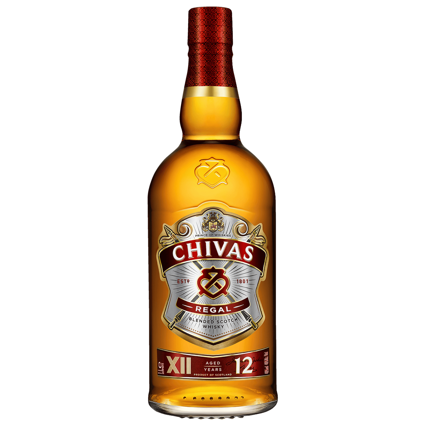 Chivas Regal 12 Year Old Blended Scotch Whisky 1L