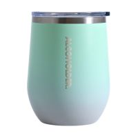 ALCOHOLDER Stemless Vacuum Insulated Wine Tumbler - BEACH GLASS FADE
