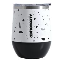 ALCOHOLDER Stemless Terrazzo Vacuum Insulated Wine Tumbler 355ml (12oz)