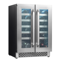 DIVIN DV-525DS Double Door Dual-Zone Wine Fridge