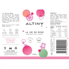 Altina Drinks Non Alcoholic La Vie En Rose Cans 24pk