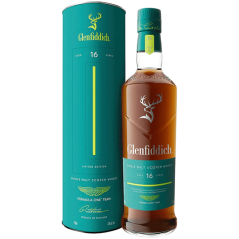 Glenfiddich 16 x Aston Martin F1 Limited Edition  Single Malt Whisky 43% ABV 700ml
