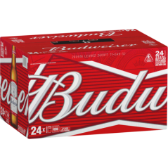 Budweiser Lager Bottles (24 x 330mL)