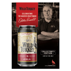 Wild Turkey Heritage (2025) 9% Kentucky Straight Bourbon Whiskey & Cola 375ml (24 Cans)