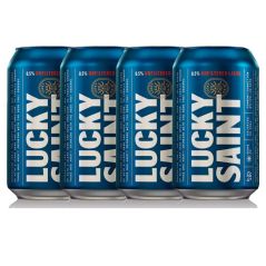 Lucky Saint Unfiltered Lager 330ml - Non Alcoholic Beer ***04/26***