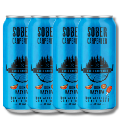 Sober Carpenter DDH Hazy IPA Non-Alcoholic Craft Beer 473ml