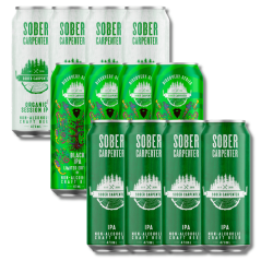 Sober Carpenter IPA Discovery Bundle - 12 x 473ml Non-Alcoholic Beers