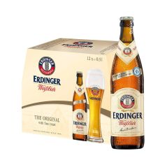Erdinger Weissbier Original Imported Wheat Beer Case 12 x 500mL Bottles