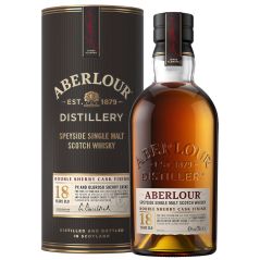 Aberlour 18 Year Old Double Sherry Cask Finish Single Malt Scotch Whisky 700mL