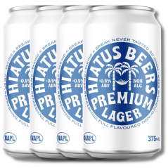 Hiatus Non-Alcoholic Premium Lager 375ml